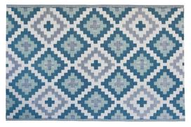 Kilimas lauko terasoms Wires 007559, balta sp./mėlyna sp./pilka sp., 160 cm x 230 cm