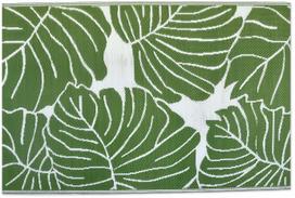 Kilimas lauko terasoms Monstera, balta sp./žalia sp., 160 cm x 230 cm