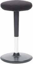 Darbo kėdė Stoo Active Ergonomics Round, 39 x 39 x 57 - 86 cm, juoda sp.