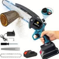 Akumuliatorinis 2x 48V grandininis genėjimo pjūklas 8" su alyvos talpa, Zidpol N-2