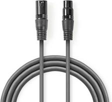 Nedis 110 ohm XLR to XLR cable, 1.5 m (COTH15012GY15)