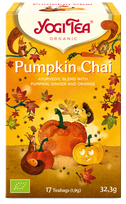 YOGI TEA Pumpkin Chai Bio arbatos maišeliai, 17 vnt.