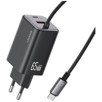 USAMS 65W GaN Fast charger, cable included