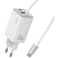 USAMS 65W GaN Fast charger, cable included