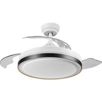 LED šviestuvas-ventiliatorius OSRAM RETRACTABLE, 30+36W, 3000/4000/6500K, 4200lm Ø49-107cm, su pultu