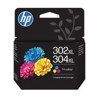 HP 302XL/304XL didelės talpos trijų spalvų (Tri-color) rašalo kasetė