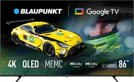 BLAUPUNKT 86QCG6000S QLED 4K Google televizorius