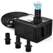 Costway 30 W mini akvariumo siurblys su 2,5 m aukščio pakėlimu ir 1,83 m maitinimo laidu ir 3 purkštukais vandens siurblys 1400 l/val.