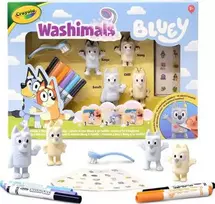 „Crayola Washimals Bluey“ figūrėlės, kurias galima dažyti ir plauti – rinkinys