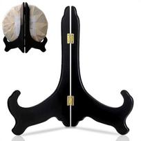 Medinis plokštelių stovas 12" juodas nuotraukoms ir dekorui, 1 vnt.