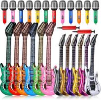 Pripučiami gitaros ir mikrofono žaislai rinkinys 24 vnt