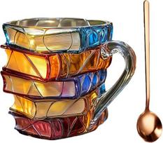 3D knygos formos puodelis, 11oz, rėžinas, skaitytojams, 1 vnt