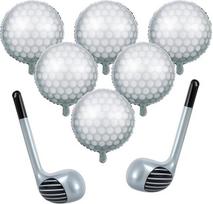 Golf tematikos balionų rinkinys gimtadieniui su kamuoliu ir lazdomis, 8