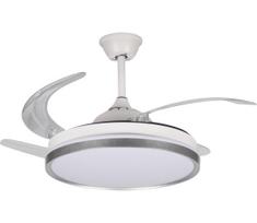 Kanlux 46372 - LED reguliuojamas šviestuvas su ventiliatoriumi PLAVE LED/36W/230V CCT sidabrinis/baltas + su nuotoliniu valdymo pulteliu