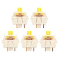 45Pcs Mechanical Keyboard Switches Waterproof Backlight Silent Linear Mechanical Key Switches Set for DIY G Yellow PRO