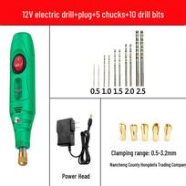 Peach Pit & Seashell Drilling Tool Set - Mini Electric Drill for Pearls & Wood Crafting.