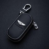 Odinė Automobilio LOGO Raktų Dėklas Dangtelis Organizatoriaus Krepšys Naujam Bentley Flying Spur Continental GT Bentayga Mulsanne Automobilio Aksesuarai