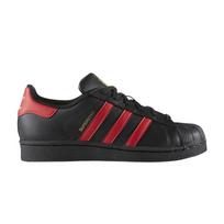 Adidas Superstar J Kids Sneakers Black Core-Black Scarlet S80695 38
