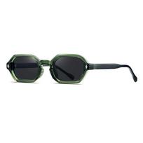 Blue-light-blocking Small Square Frame Sun Glasses Multicolor Men UV400 Eyewear  Photography Green Frame
