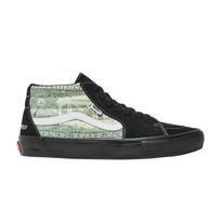 Supreme x Vans Skate Grosso Mid 'Dollar Bill - Black' 45