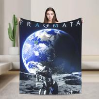 Warm Blanket Travel Office Pragmata Duo- Diana & Hugh Chibi Style Throw Blanket Flannel Bedspread For Living Room Sofa Bed Cover 100x150cm