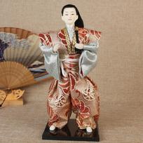 Japanese Samurai Doll Ninja Figurine Decoration of Sushi Restaurant Izakaya Hotel Restaurant Decorative Japanese-style Gift 30cm