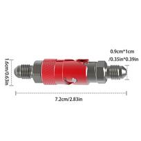 Quick Disconnect Brake Line Fitting Motorcycle & Race Car Hydraulic Hose Connector Plier-Activated Quick Release For Oil Pipe raudona