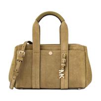 MICHAEL KORS ROMEE Logotipo Medinė Odinė Crossbody Rankinė Mini Moteriška Žalia žalia