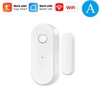 Tuya Smart WiFi Door Sensor Close Open Door Window Detector Home Security Alarm Support Alexa Google Voice APP Remote Control Option A