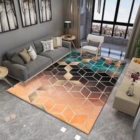 Hexagon Geometry Plaid Carpet Living Room Carpet Home Decor Bedroom Bedside Rug Kitchen Bathroom Nonslip Hallway Balcony Doormat 40x60cm 16x24 inch
