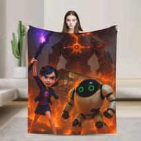 Trollhunters Tales Of Arcadia Blanket  Travel Flannel Throw Blanket For Couch Chair Sofa Bed Super Soft Quality Bedspread Gift 130x150cm