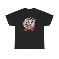 Cuphead Dabbing Black Tee-Shirt S įvairiaspalvis