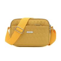 Įprastas nailoninis pečių krepšys moterims Daugiafunkcinis „Messenger“ rankinė ir piniginė Madinga „Crossbody“ krepšys pirkinių telefono piniginė 23*11*16cm geltona