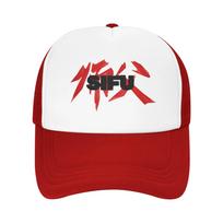 Red Chinese Si Fu Kong Fu Ving Wing Tsun Camping Mesh Baseball Caps Women  Printing Unisex Beach Sunscreen Hat Trucker Cap One Size