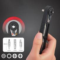 2026 High Strength Multifunctional Tire Levers Hex Ratchet Wrench Screwdriver Bit For Bike Repair Maintenance Tool 132mm  Wrench China Mainland