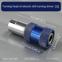 Drill Bit Adapter Non-Slip Replacement Parts 6.35mm Electric Drill Screwdriver Adapter For Home Furniture Deck Automotive