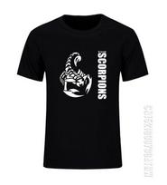 New Metal Rock Band Scorpions Logo Legend Men's 100% Cotton T Shirt Custom Man Short Sleeve Casual Shirt Summer Tops Camisetas S įvairiaspalvis