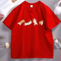 Cute Corgi Tshirt Unisex Tee Shirt Aesthetic T Shirts Dog Lover TShirt Funny Mothers Fathers Day Gift Dad Tee Clothing Tops S