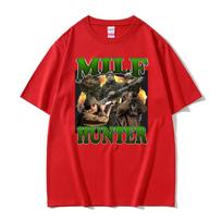 Milf medžiotojas Juokingas Memas Grafinis T-shirt Unisex Moteriški Drabužiai Retro Gotikinis Aukštos Kokybės T-shirt Per dydį Medvilninis T-shirt Streetwear 4XL