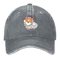 New Bride Corgi Wedding Baseball Cap black Rugby Luxury Unisex cap Golf Hat Unisex For Unisex Womens