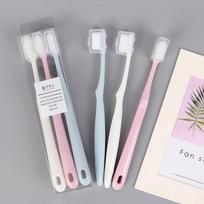 3 PC Macaron Toothbrush Set Sensitive Gums Soft Hair Deep Cleaning Teeth Brush Portable Travel Adult Toothbrush Clean Oral Care