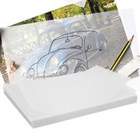 200PCS Pure Wood Pulp Vegetable Parchment Paper Half Transparent Parchment Paper  Calligraphy Use