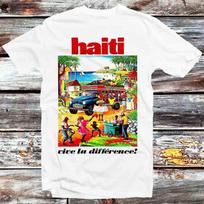 Haiti Vintage Travel Tourism Poster Vive la Difference T Shirt Mens Womens Tees Top B1406 S