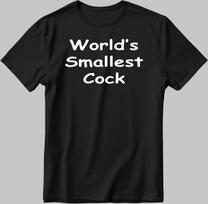 Worlds Smallest Cock Rooster Short Sleeve T Shirt Mens Womens Tees Top Men/Woman KA71 M