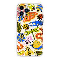 Cartoon Art Insect Phone Case For iPhone 16,15,Pro,Max,14,Plus,13,12,11,E Mini Air,17,Pro Drop Protection Cover TPU iPhone13PRO