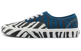 Vans Unisex Authentic Animal Low Top Sneakers White/Black/Blue VN0A5KRDASQ 35