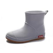 Madingi vyriški lietaus batai Ankle Booties Žieminiai vandeniui atsparūs šilti darbiniai batai Neslystanti platforma Guminiai batai Vyriški virtuvės galošai 36 pilka spalva