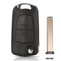 jingyuqin 2 Buttons Modified Car Key Stying Remote Fob Case Cover Fob Blank For Opel VAUXHALL VECTRA ASTRA ZAFIRA Folding Flid tai mėlyna spalva