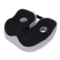 Seat Cushion Black Breathable Memory Foam Chair Cushion for Office Long Sitting Hours