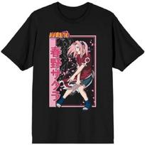 Naruto Sakura Haruno Men's Black T-shirt S juoda
